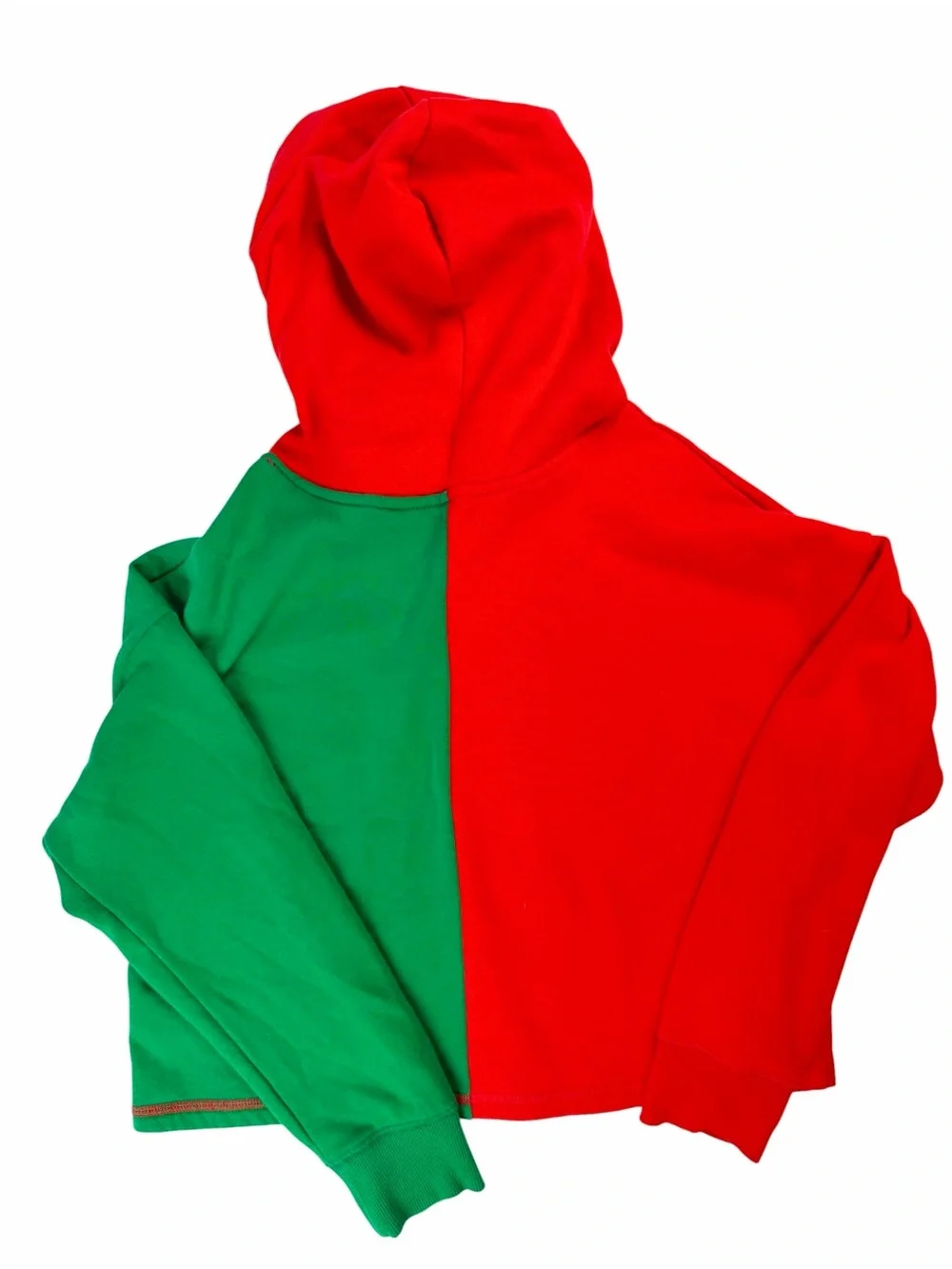 Justice Kids' The Grinch Colorblock Hoodie in Red & Green